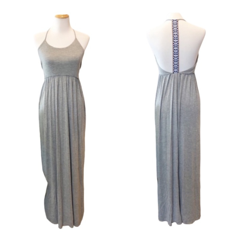 Finn & Clover Grey Sleeveless Maxi Dress